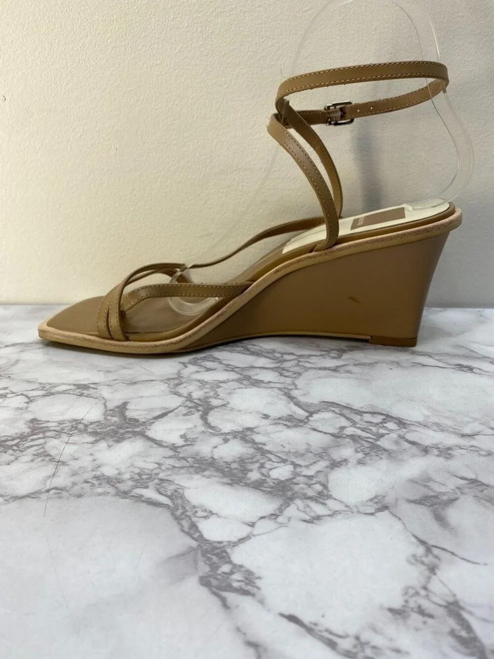 Dolce Vita Gemini Cafe Wedge Strappy Square Toe Women's Sandals Sz 9